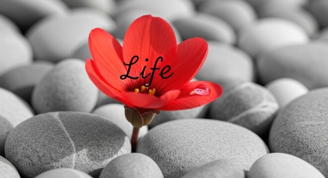 142 Minimal View Single Vibrant Flower Life 6x