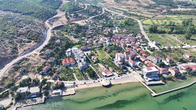Albania, Tushemisht turistik village on the shore in Ohrid lake