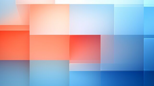 Fondo con formas cuadradas geom&eacute;tricas en colores azul, rojo y blanco