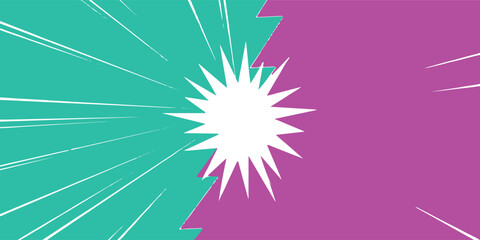Fototapeta premium Abstract Bright Sunburst Design with Vibrant Colors.