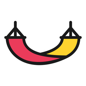 hammock filled outline icon
