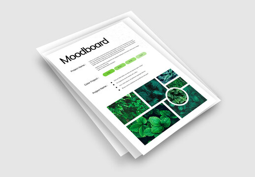 Botanic Mood Board Layout