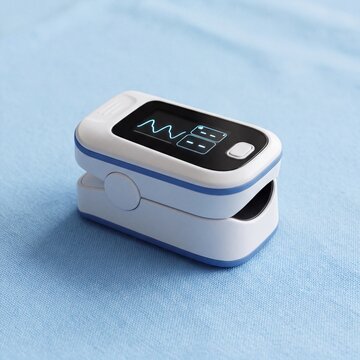 Portable pulse oximeter device for heart rate monitoring