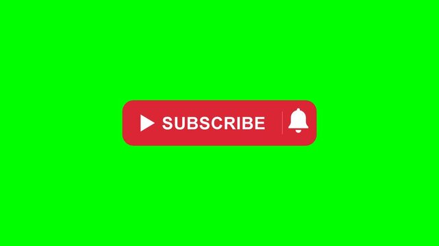 Red subscribe button featuring notification bell for channel