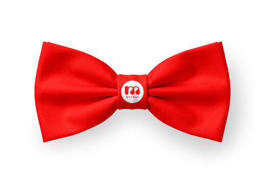 Red Bow Tie Mockup