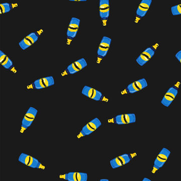 seamless pattern fly bug spray color icon vector. fly bug spray sign. isolated symbol illustration