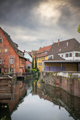 Obraz premium Colmar is a city in the Grand Est region of northeastern France, near the border with Germany.
