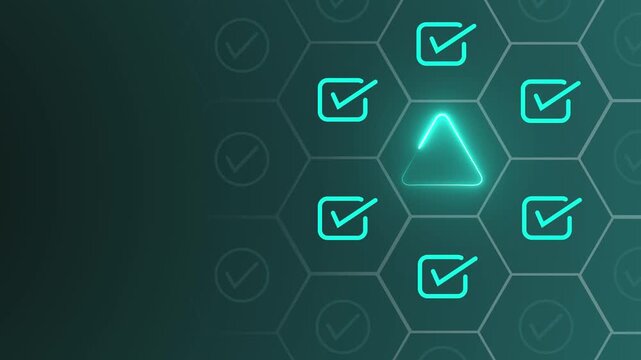 Problem and error warning idea. Automatic warning system for notification error and maintenance. Animation of online system error. 