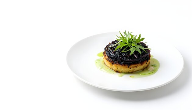 Black radish gourmet vegetable r&ouml;sti premium commercial food photography