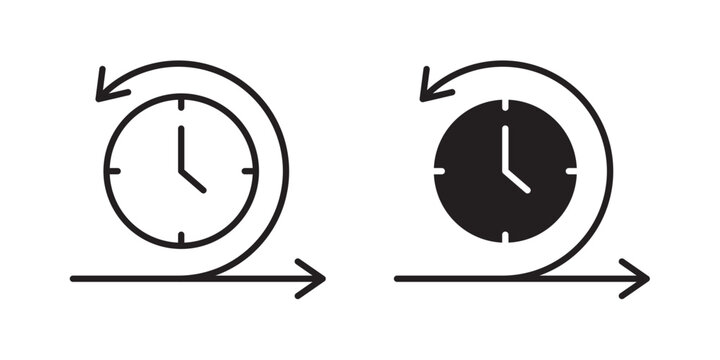 Agile icon flat outline in black