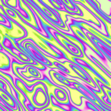 Colorful Psychedelic Liquid Abstract Background with Wavy Pattern