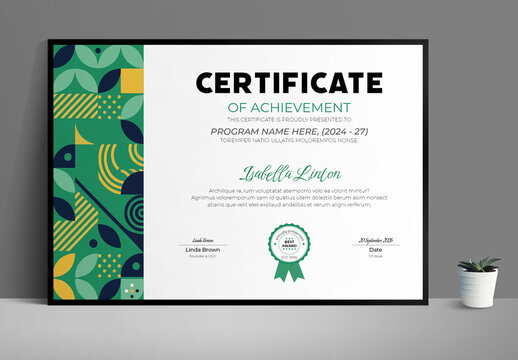 Creative Employee Recognition Certificate Template