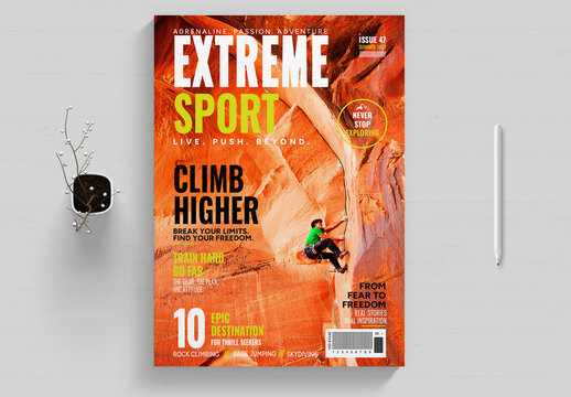 Extreme Sports Magazine Cover