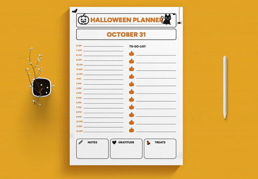 Kawaii Halloween Planner
