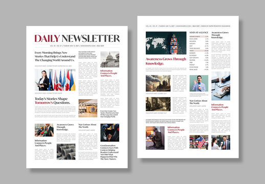 Modern Daily Newsletter Template