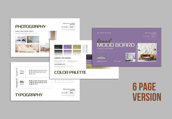 Mood Board Design Template for Branding