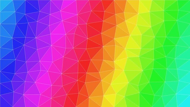 Abstract rainbow gradient background low poly geometric pattern vibrant digital art for design