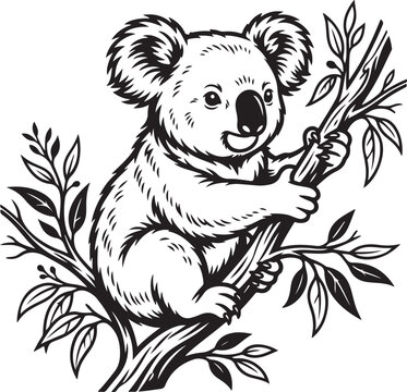 koala bear in the woods