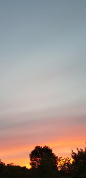 Sky at dusk, sunset (vertical, celestial landscape, celestial background)