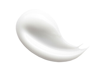 Plakat smear of cream texture on transparent background