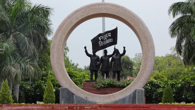 Shaheedi Park, New Delhi, Delhi, India. -  Shaheedi Park in New Delhi is a unique urban park featuring artistic sculptures made from recycled materials, celebrating India&rsquo;s freedom fighters and rich h