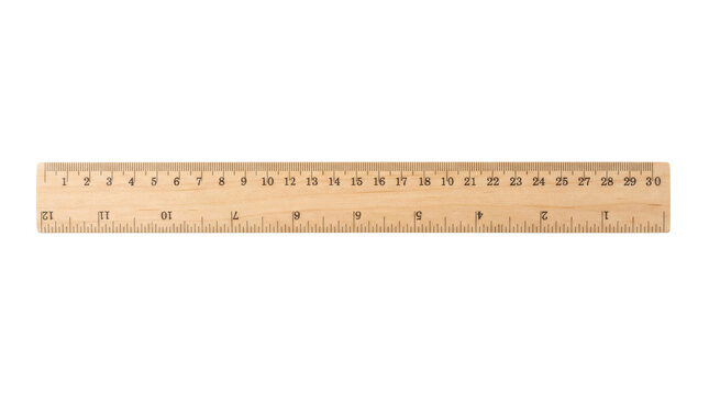 A high quality wooden ruler featuring clear centimeter and inch scales. Perfect for precision measuring, school projects, architectural drafting, and creative design work.