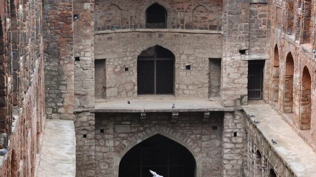 Agrasen Ki Baoli, New Delhi, India. - Agrasen Ki Baoli is a historic stepwell in New Delhi, known for its ancient architecture, stone steps, arches, and peaceful heritage atmosphere.