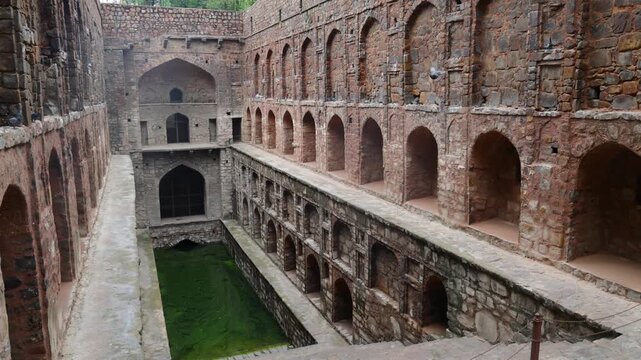 Agrasen Ki Baoli, New Delhi, India. - Agrasen Ki Baoli is a historic stepwell in New Delhi, known for its ancient architecture, stone steps, arches, and peaceful heritage atmosphere.