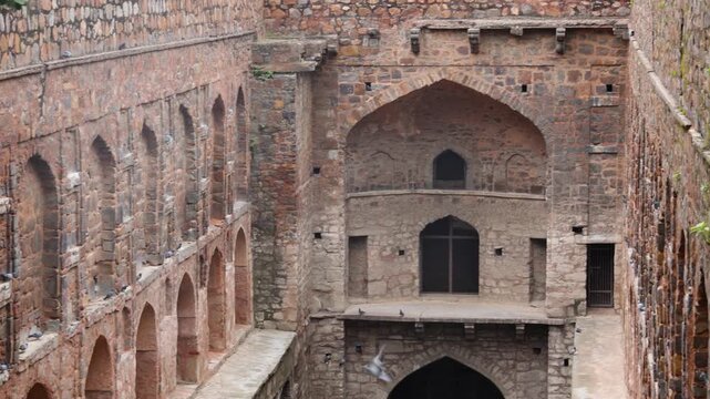 Agrasen Ki Baoli, New Delhi, India. - Agrasen Ki Baoli is a historic stepwell in New Delhi, known for its ancient architecture, stone steps, arches, and peaceful heritage atmosphere.