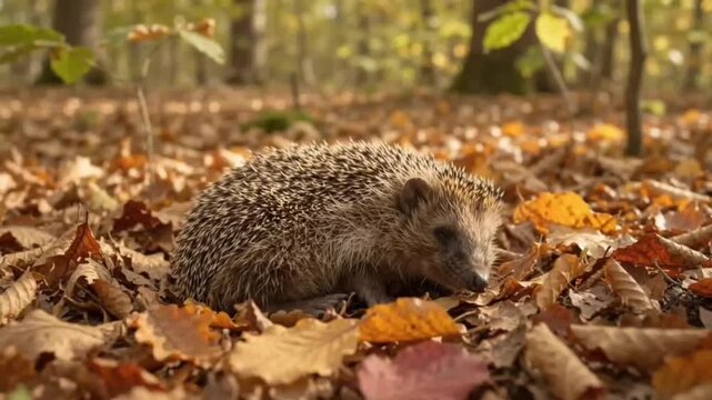 hedgehog in the forest