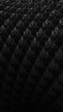 3d Abstract black background. Low poly triangle. 3d rendering illustration not AI