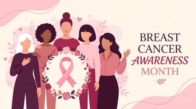 Supporting breast cancer awareness a month dedicated to hope research and empowering women's health