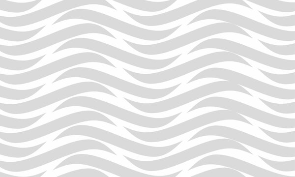 Abstract White Modern Wavy Line Pattern Background