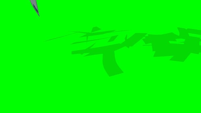A 3D greenscreen animation of a stylized United Arab Emirates UAE Dirham money stack completely breaking apart into flying banknotes. The AED notes rise through the air before falling like money rain,