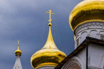 golden domes of orthodox church © orininskaya