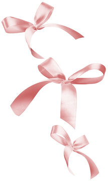 Flying ribbon isolated