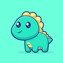 Cute Baby Brontosaurus Dino Cartoon  © catalyststuff