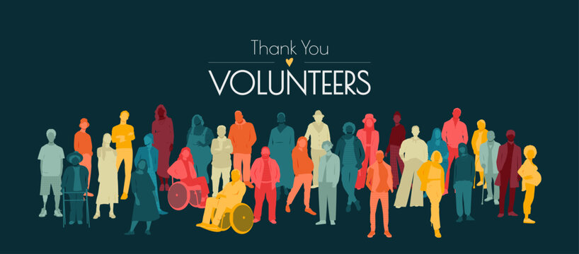Thank you Volunteers banner.