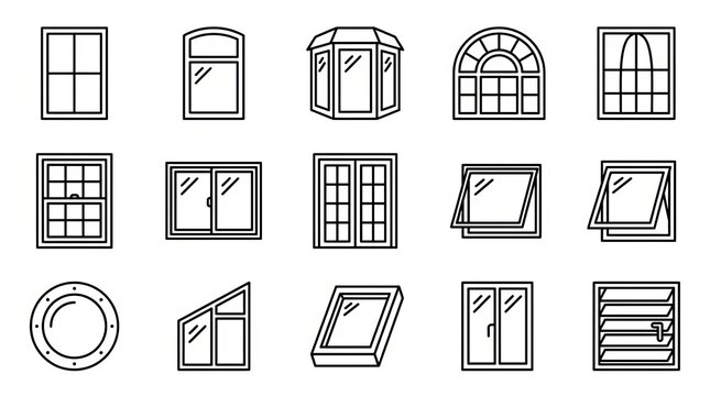 Elegant Architectural Window and Door Frame Designs Collection.