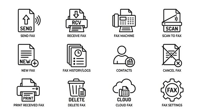 Essential File and Document Storage Icons for Workflow Organization.