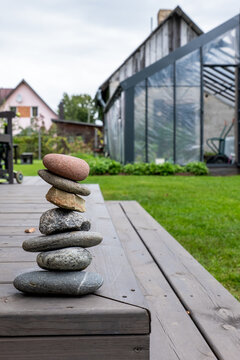 Balanced Stone Stack Symbolizing Meditation and Inner Peace