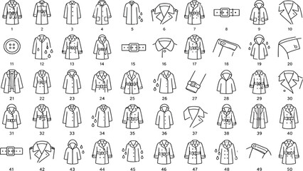 Various womens outerwear styles with different jacket and coat designs © MDAminur
