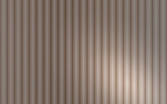 Vertical ribbed texture in light brown, featuring soft gradients and subtle highlights des
