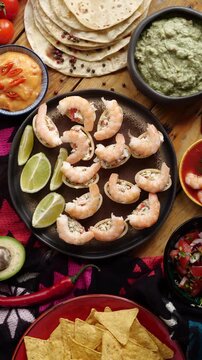 Mexican food. Traditional Mexican cuisine and holiday. Mexican family