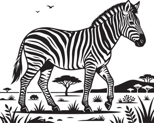 zebra vector illustration © Abdullah Al Mamun