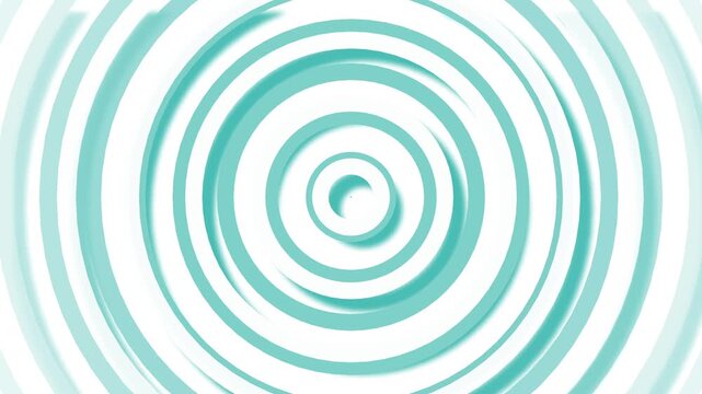 Abstract concentric circles forming a clean modern pattern with a soft 3d look animation
