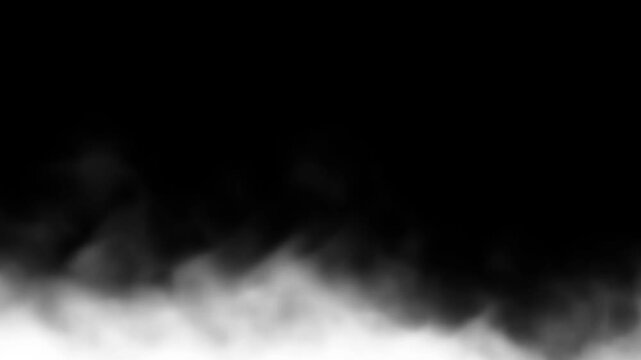 realistic smoke fog overlay slow motion atmospheric misty vapor steam cloud dark background vfx compositing footage transition backdrop