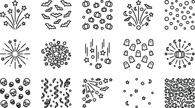 halloween, holiday, seasonal, vector, graphic, icon, set, celebration, spooky, ghost, Adobe Illustrator Artwork