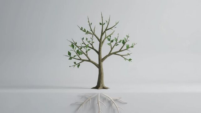 Motion graphics footage showing a blue water droplet falling towards a pecan on a white background