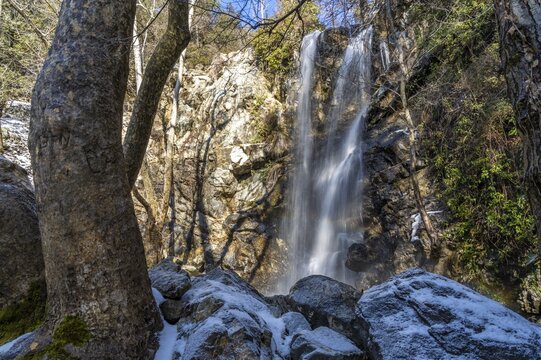 Kaledonia Waterfall in the Troodos Mountains, Cyprus